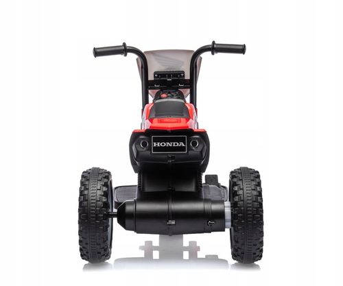 בימבה אופנוע ממונעת דמוי הונדה Honda CRF-450R 6V עם גלגלי עזר, מונע התהפכות ואפקטים קוליים - אדום