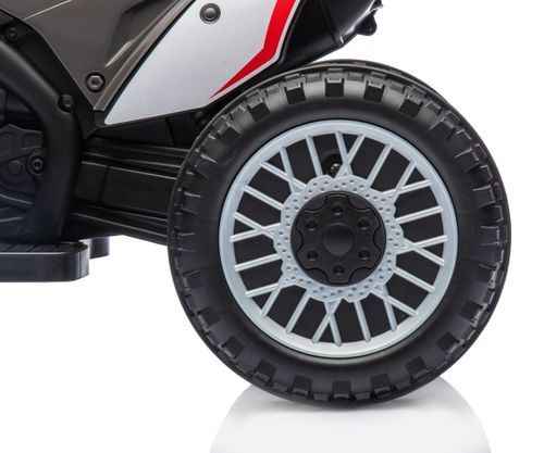 בימבה אופנוע ממונעת דמוי הונדה Honda CRF-450R 6V עם גלגלי עזר, מונע התהפכות ואפקטים קוליים - אדום