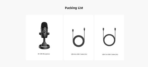 מיקרופון שולחני לסטרימינג, זום סאונד רדיופוני למחשב וטלפונים Boya BY-CM5