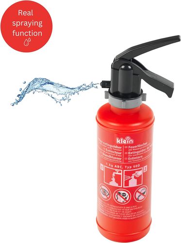 תיק גב לוחם אש לפעוט 6 אביזרים עם פנס מאיר ומטף משפריץ מים