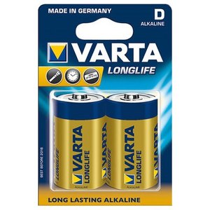 זוג סוללות D אלקליין Varta