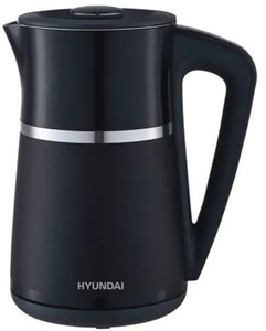 קומקום חשמלי דיגיטלי 1.7 ליטר Cool-Touch דגם Hyundai HYK-8715DB - צבע שחור יונדאי