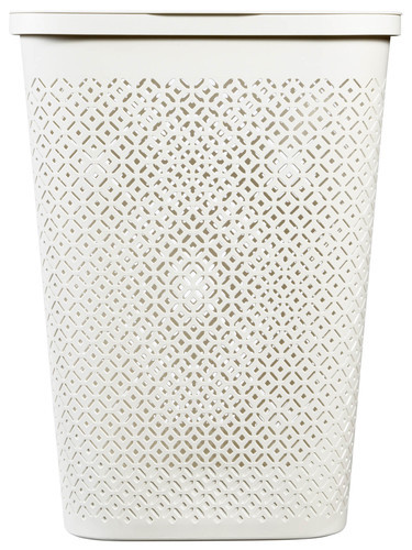 מיכל כביסה TERRAZZO HAMPER לבן