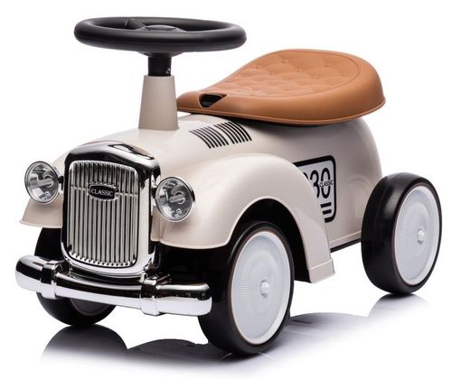 בימבה 1930 רטרו בעיצוב וינטג' עם גלגלי EVA שקטים, צופר ותא אחסון - לבן