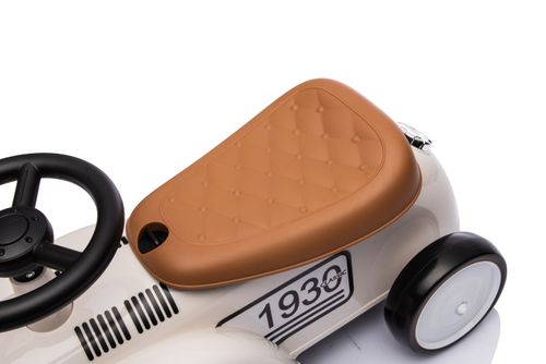 בימבה 1930 רטרו בעיצוב וינטג' עם גלגלי EVA שקטים, צופר ותא אחסון - לבן