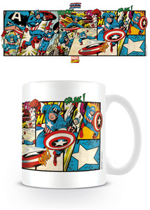 Marvel Retro Captain America Panels - Mug Pyramid