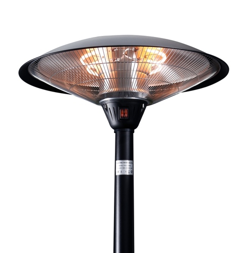 פטריית חימום חשמלית מתכווננת + כיסוי 1500W/3000W גימור שחור