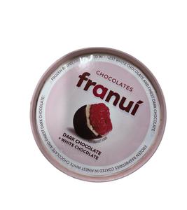 פטל אדום מצופה שוקולד חלב -franui