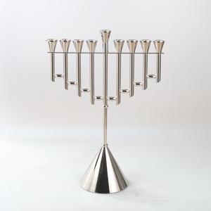 חנוכיה אלומיניום כסף