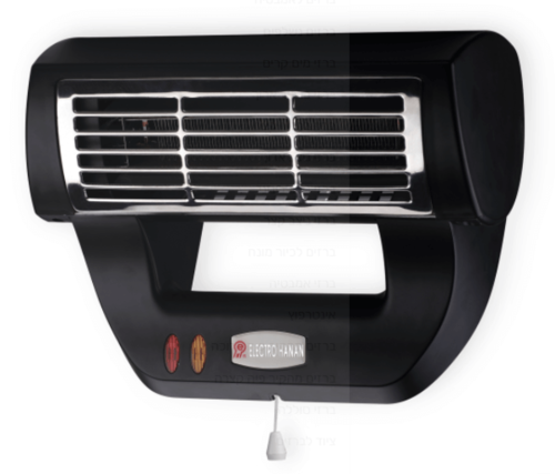 מפזר חום לאמבטיה שחור 2600W