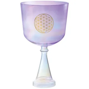 גביע קריסטל 8″ Flower of Life צליל פה (F3) – צ’קרת לב Meinl