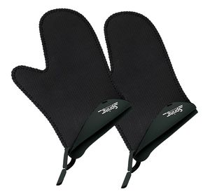  זוג כפפות קצרות שחורות SPRING GRIPS short oven glove