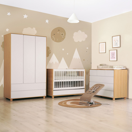 ארון בגדים דייניז בריידי לבן/עץ – Dainy’s Brady™ Wardrobe White/Wood 120x60x200 cm