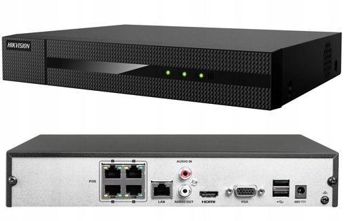 מערכת הקלטה NVR ל-4 מצלמות Hikvision HiWatch NVR 4CH 4K  HWN-4104MH-4P 