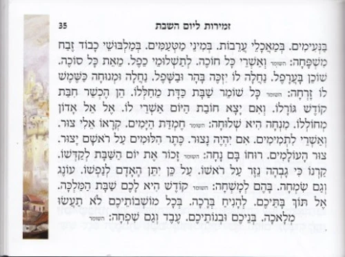 זמירון שבת איור חופה (M)