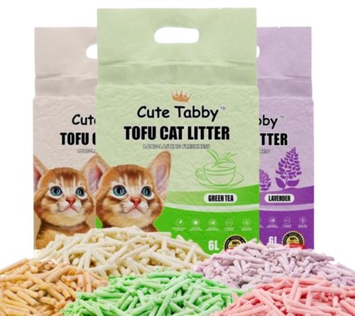 Cute Tabby חול טופו פרימיום - חול לחתולים