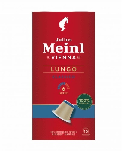 10 קפסולות יוליוס מיינל #6- Julius Meinl espresso Lungo , למכונת נספרסו  