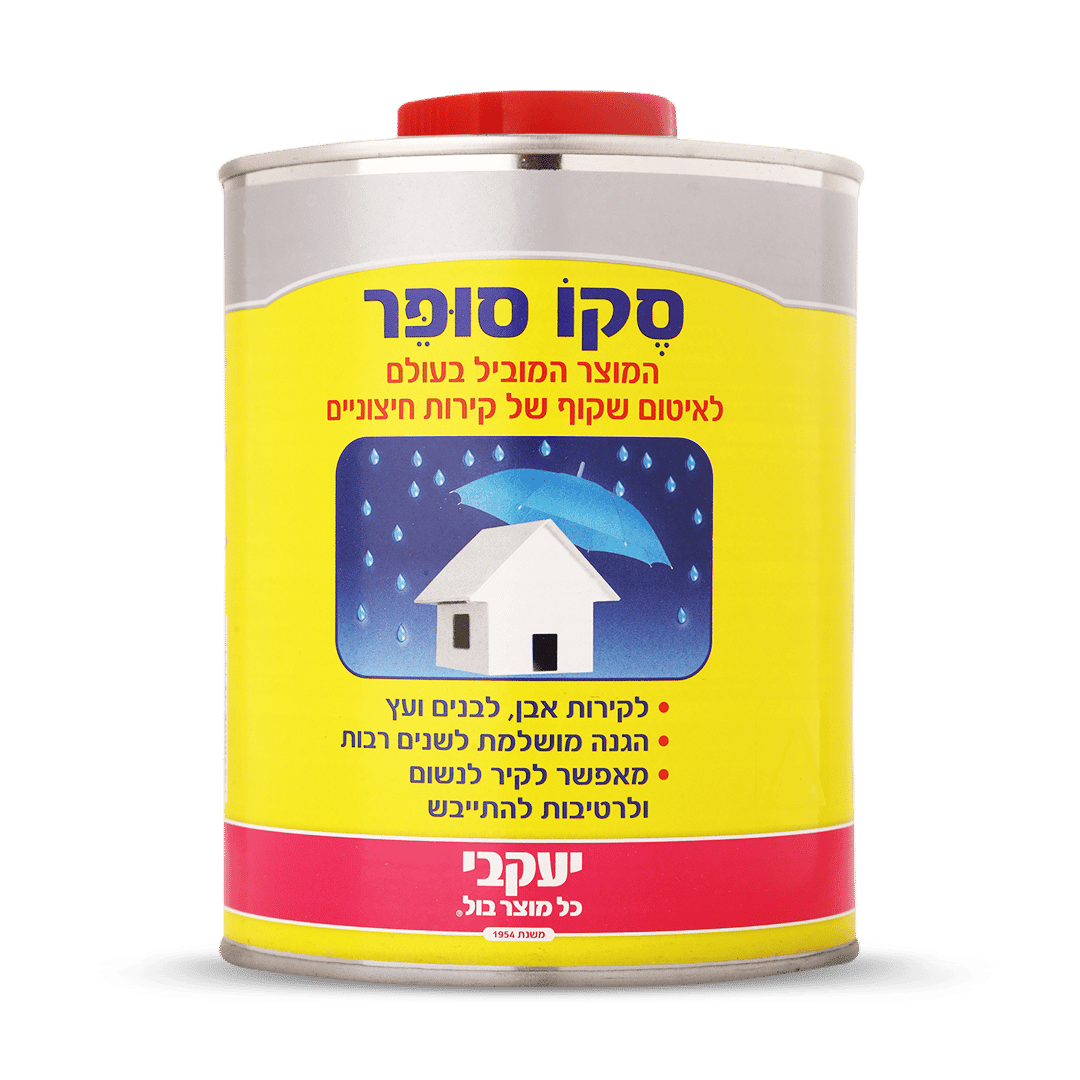 סקו סופר – חומר אטימה שקוף 1 ליטר