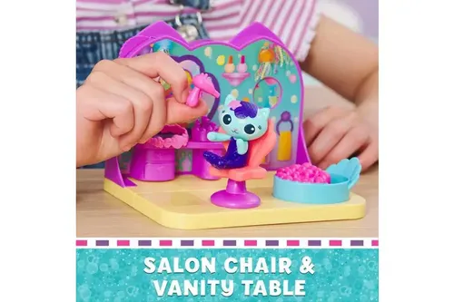 סט משחק 6 חלקים של חדר קרנבל מבית הבובות של גבי עם דמויות ושני אביזרי הפתעה