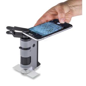 MP-250 MicroFlip מיני מיקרוסקופ עם הגדלה פי 250-100 + מתאם