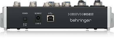 מיקסר אנלוגי פרימיום 8 כניסות ועם ממשק USB דגם Behringer XENYX 802S