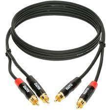 כבל 2xRCA-2xRCA באורך 3 מ` סדרת PRO TwinCable KLOTZ