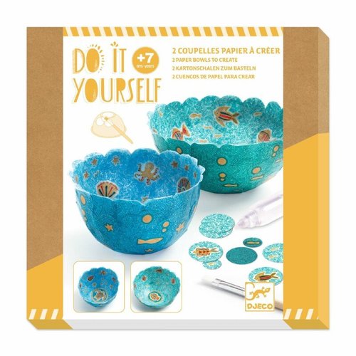 DIY הדבקת נייר - קערות בים הרגוע