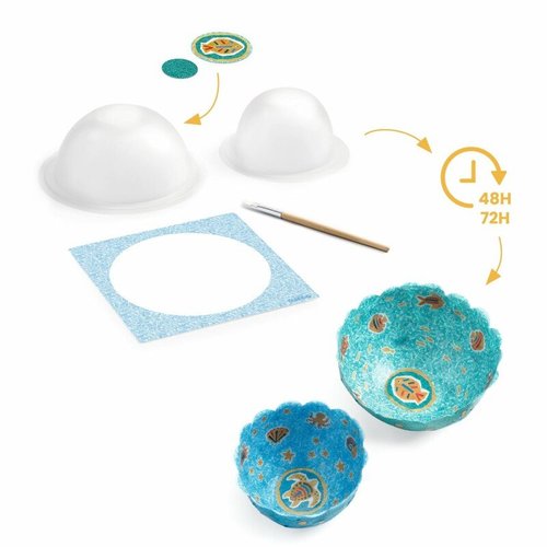 DIY הדבקת נייר - קערות בים הרגוע