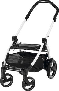 שלדת עגלת BOOK PLUS S 51 עם גלגלים בולמי זעזועים - לבן / שחור