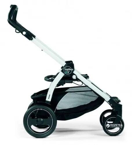 שלדת עגלת BOOK PLUS S 51 עם גלגלים בולמי זעזועים - לבן / שחור