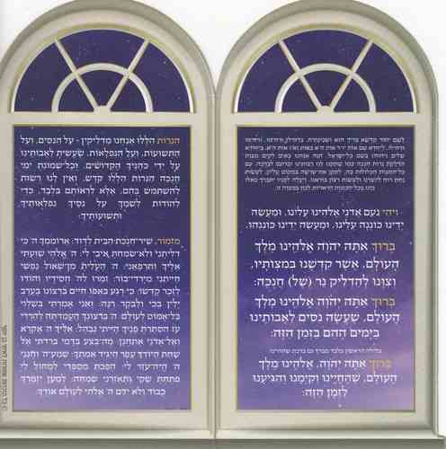 הדלקת נרות חנוכה דגם חלון