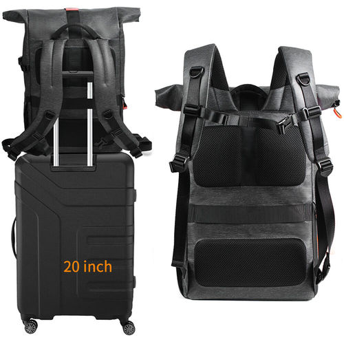 תיק גב לצילום לשימוש רב תכליתי - K&F Concept Camera Photography Backpack for SLR/DSLR Camera, Lens w/ Rain Cover KF13.096V1