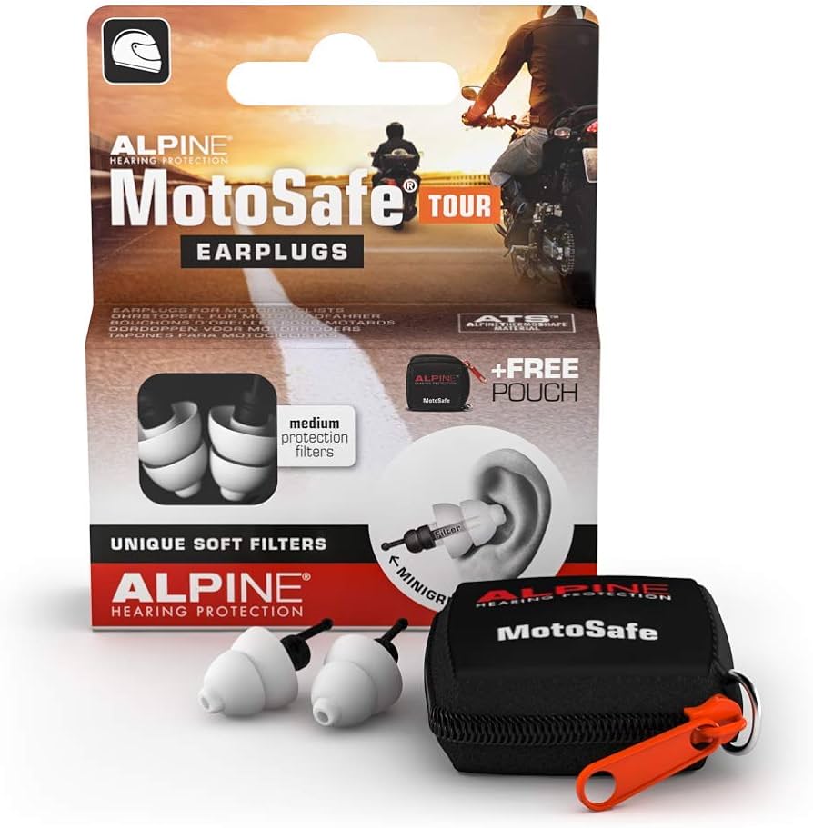 אטמי אוזניים מוטוסייף טור - ALPINE HEARING MOTO SAFE TOUR
