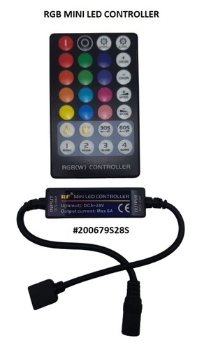 בקר 28 מקשים בשלט ללדים RGB קטן 3X2A 5-24V DC