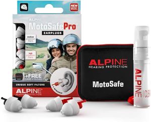 אטמי אוזניים מוטוסייף פרו - ALPINE HEARING MOTO SAFE PRO