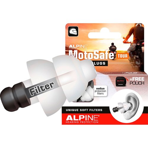 אטמי אוזניים מוטוסייף טור - ALPINE HEARING MOTO SAFE TOUR