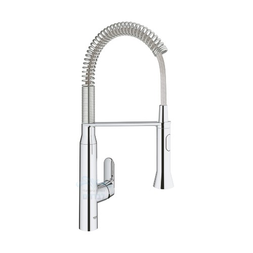 ברז תעשייתי נשלף לכיור מטבח גרואה GROHE K7 31379000 | כרום ניקל