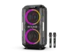 ‏רמקול נייד + 2 מיקרופונים W-KING T9 Pro