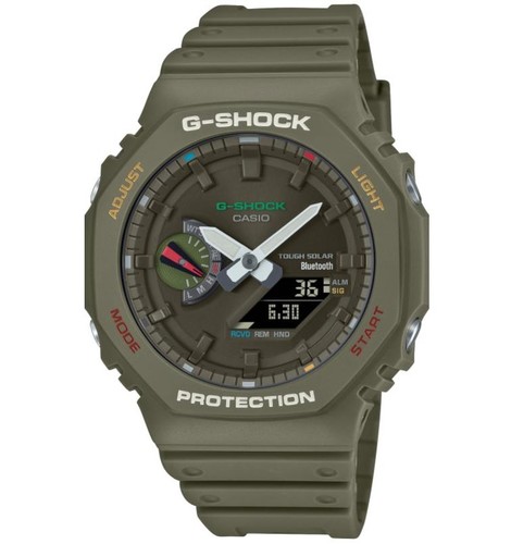 CASIO GA-B2100FC-3A CARBON מנגנון סולארי ובלוטוס