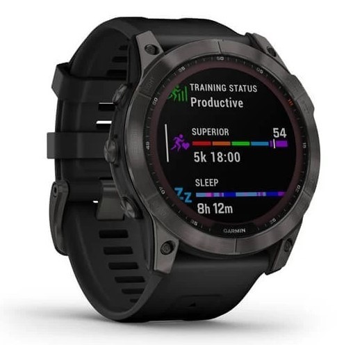 שעון ספורט חכם Garmin Fenix 7X Sapphire Solar Titanium Gray