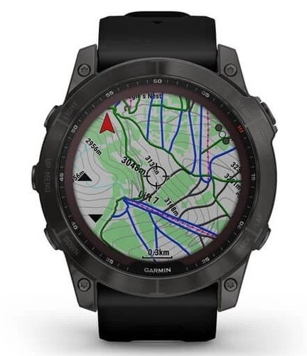 שעון ספורט חכם Garmin Fenix 7X Sapphire Solar Titanium Gray