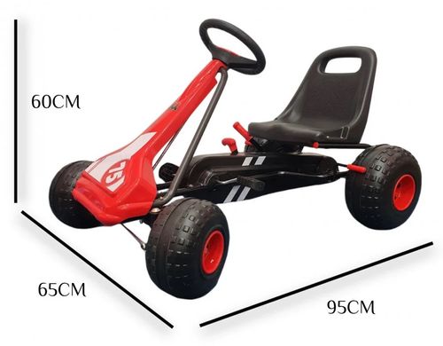 מכונית באגי לילדים עם פדלים וגלגלי אוויר