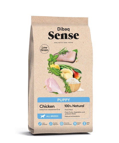 סנס מופחת דגנים גורים עוף 2 ק״ג Sense