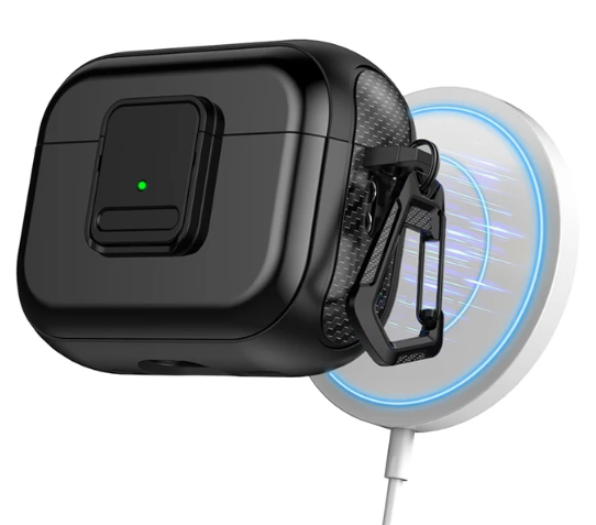 כיסוי קשיח לאוזניות איירפודס AIRPODS 3 בצבע שחור