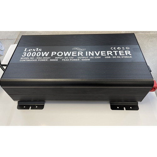 12V-220V ממיר מתח סינוס טהור 3000 וואט תקן CE דגם לקסיס