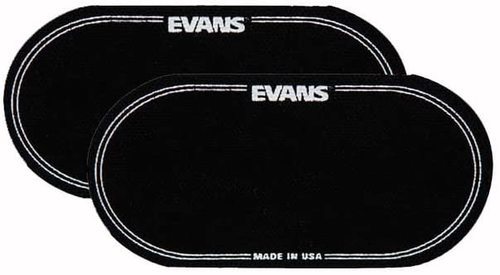 2 מדבקות שחורות כפולות לתוף בס EVANS EQPB2