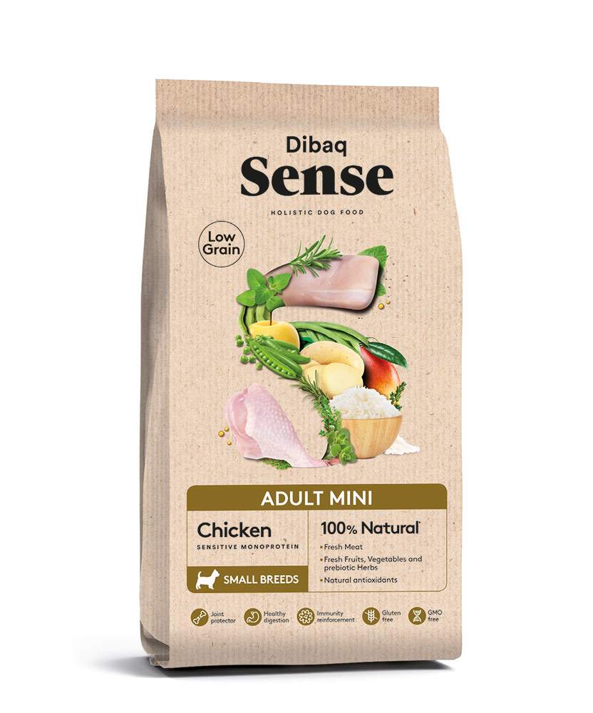 סנס מופחת דגנים מיני עוף 2 ק״ג Sense