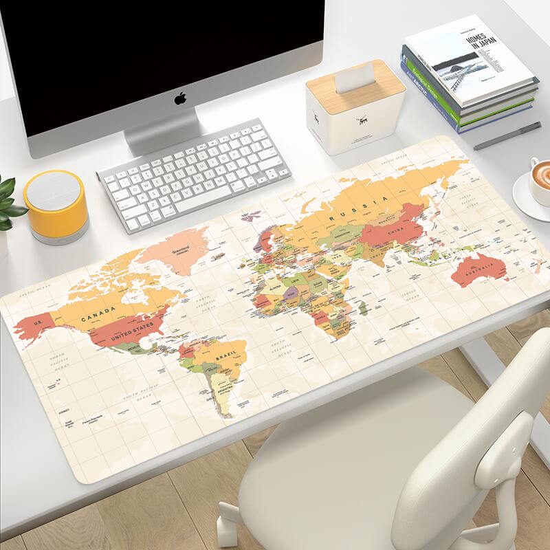 פד לעכבר ולמקלדת -  דגם מפת עולם