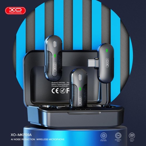 AI Noise Reduction XO-MKF09A זוג מיקרופונים ניידים חיבור Type-C 