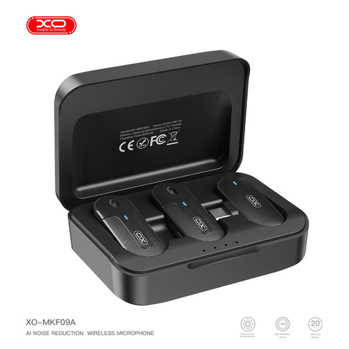 AI Noise Reduction XO-MKF09A זוג מיקרופונים ניידים חיבור Type-C 